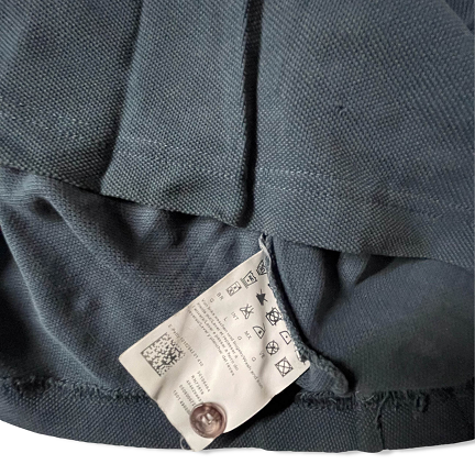 Vintage Hugo boss big print mens medium blue short sleeve polo shirt