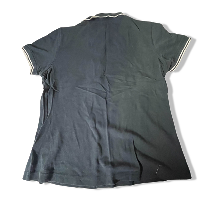 Vintage Hugo boss big print mens medium blue short sleeve polo shirt