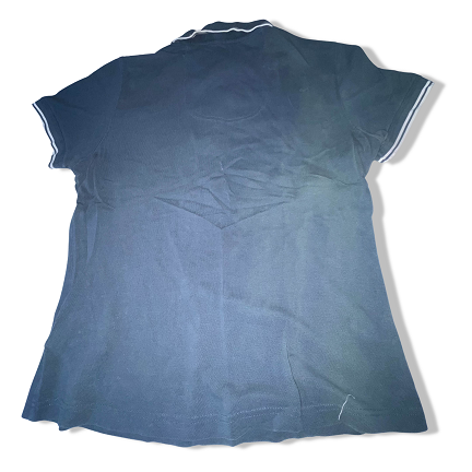 Vintage Hugo boss big print mens medium blue short sleeve polo shirt