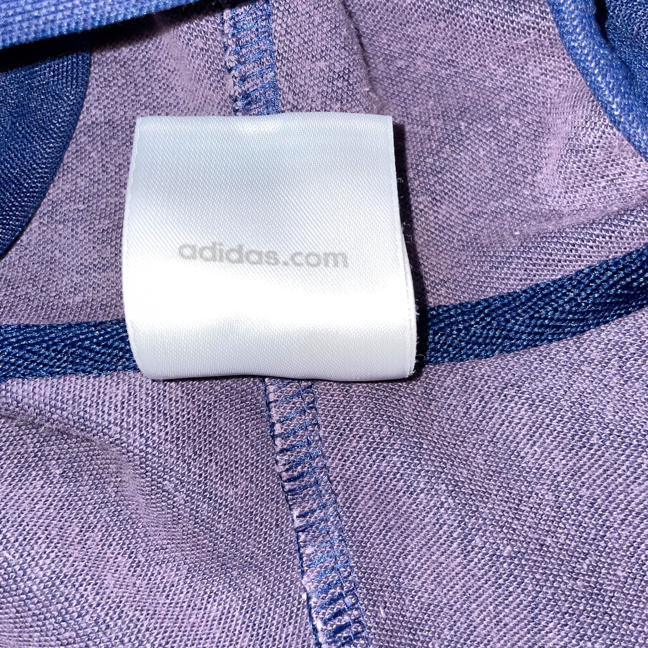 Vintage Adidas Blue womens medium full zip hoodie training jacket