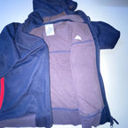 Vintage Adidas Blue womens medium full zip hoodie training jacket