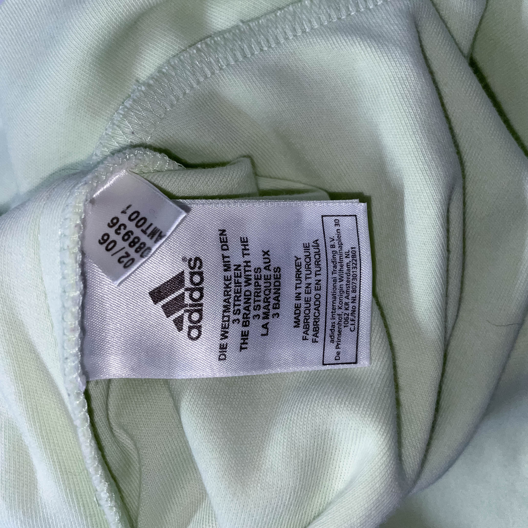 Vintage Green adidas Future Icons 3 Stripes Full Zip Medium Sweatshirt