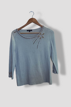 Vintage Frank Saul women cream medium blouse