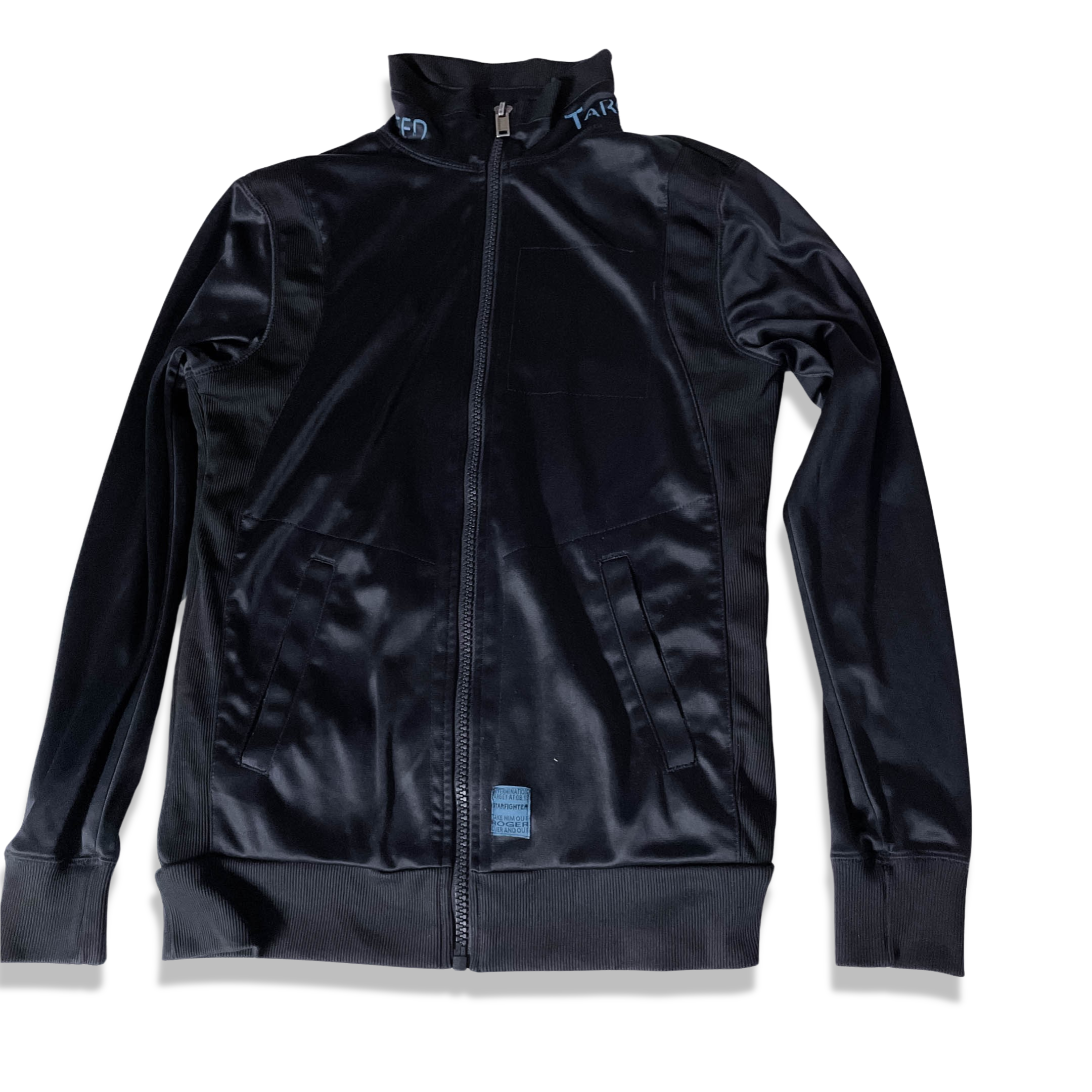 Vintage Smog est. 1999 black full zip up high neck medium sweatshirt jacket