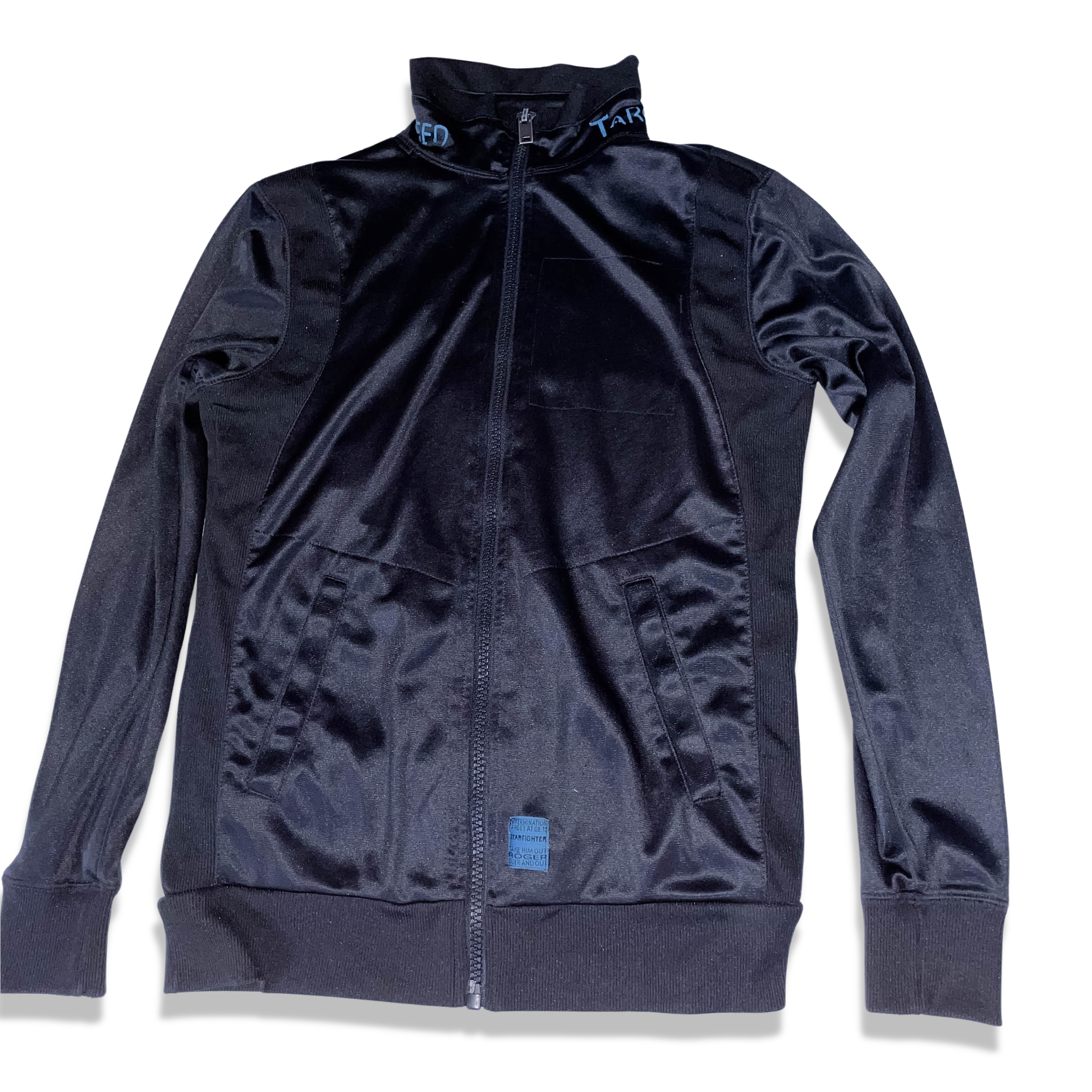 Vintage Smog est. 1999 black full zip up high neck medium sweatshirt jacket