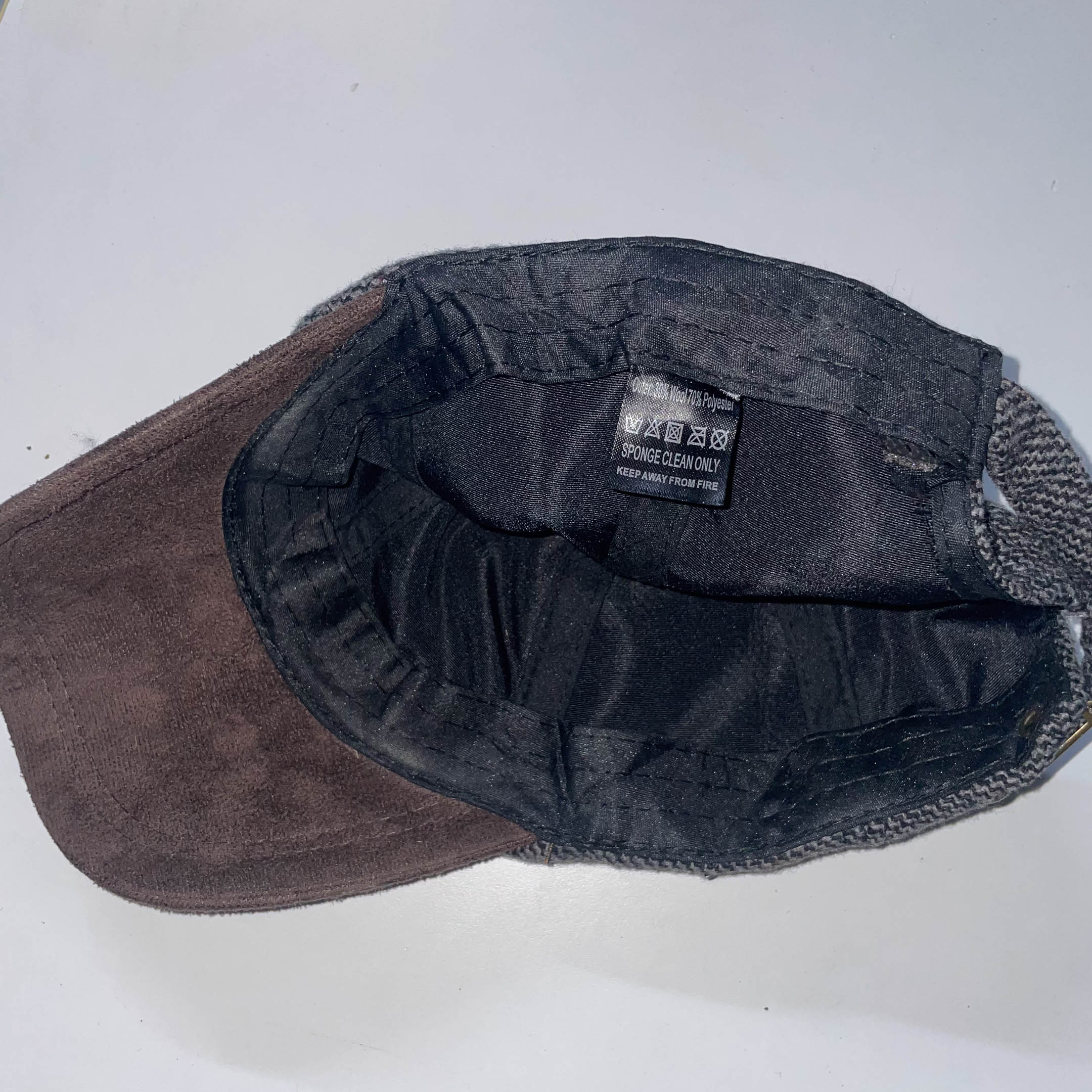 Vintage scottish grey and brown baseball cap