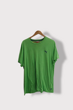 vintage Plain green puma mens regular fit tees XL