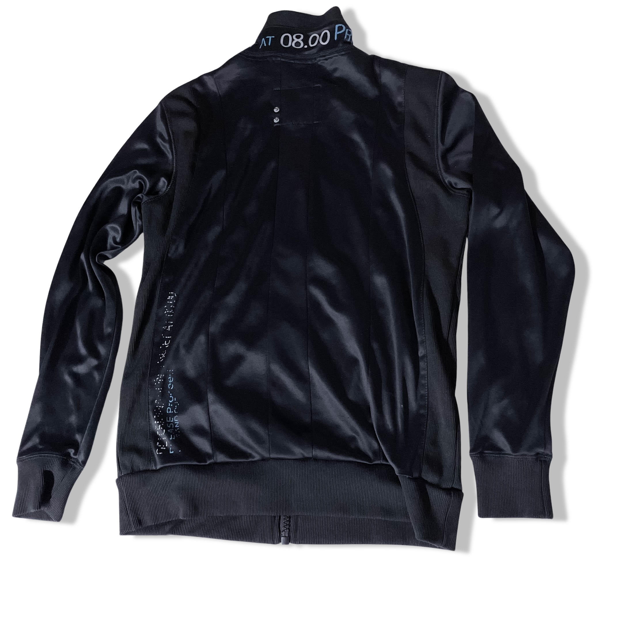 Vintage Smog est. 1999 black full zip up high neck medium sweatshirt jacket