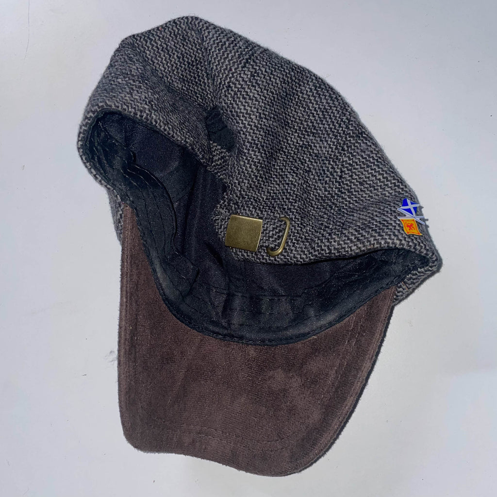Vintage scottish grey and brown baseball cap