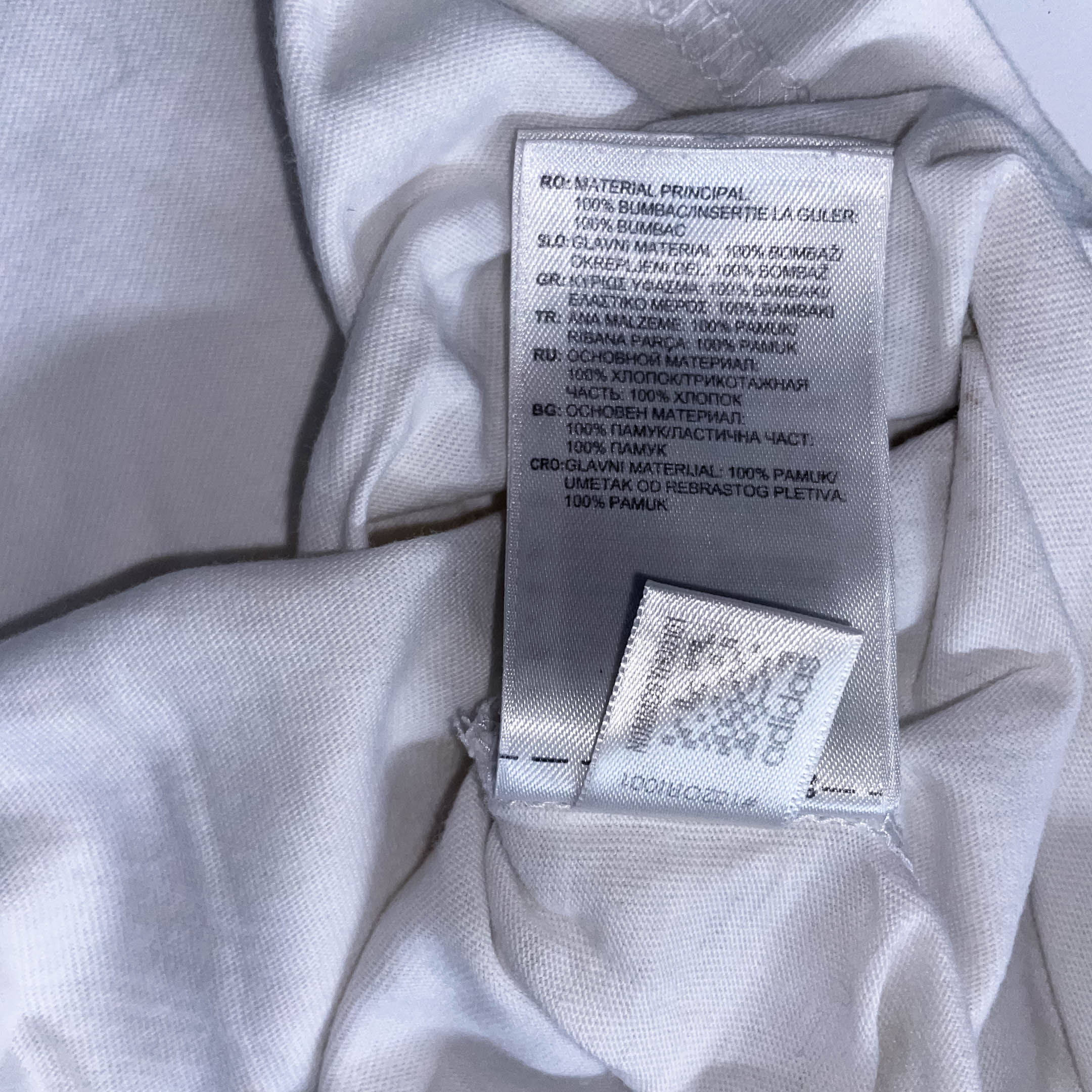 Vintage white Adidas original with stripe trefoil print medium tees