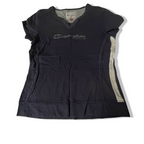 Vintage Navy Champion V-neck medium short sleeve tees