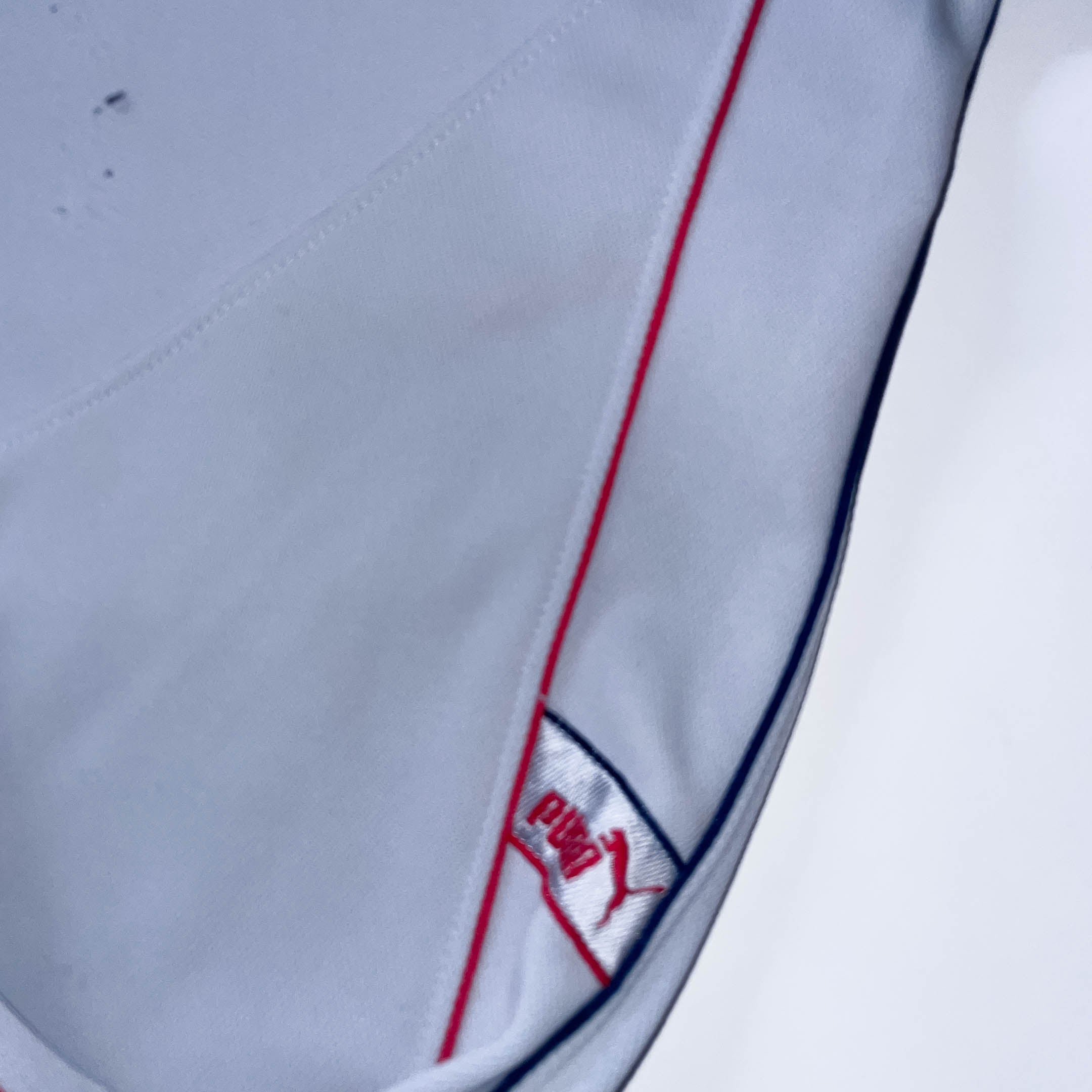 Vintage Puma womens medium grey sport training full zip up high neck sweatshirt jacket