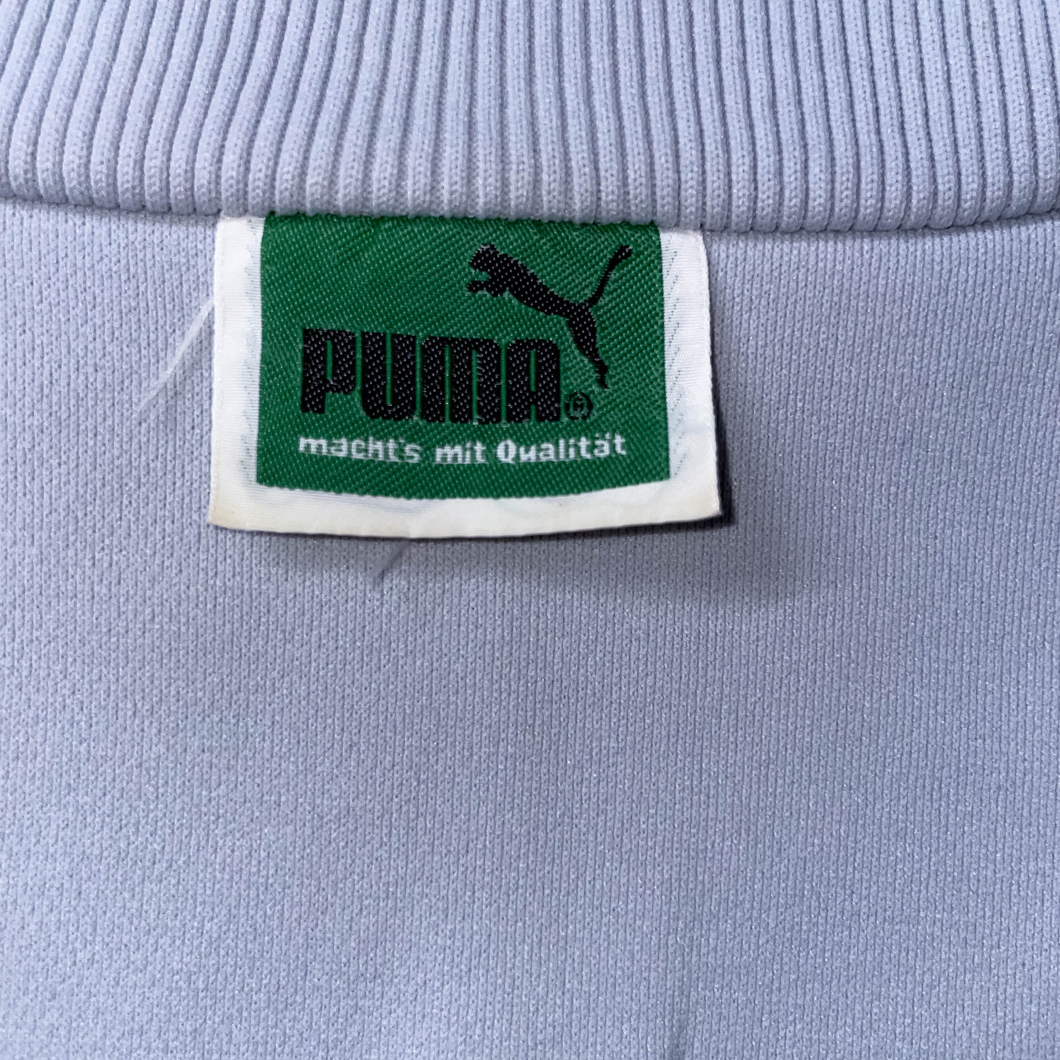 Vintage Puma womens medium grey sport training full zip up high neck sweatshirt jacket