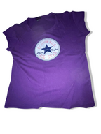 Vintage Purple Converse All Stars Graphics medium tees