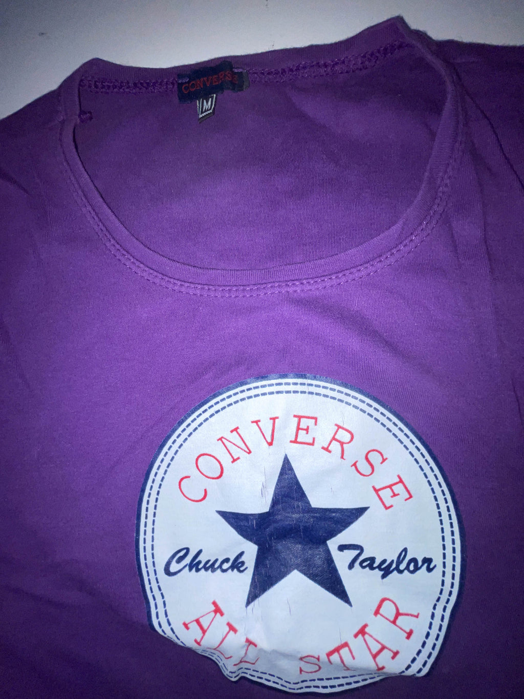 Vintage Purple Converse All Stars Graphics medium tees