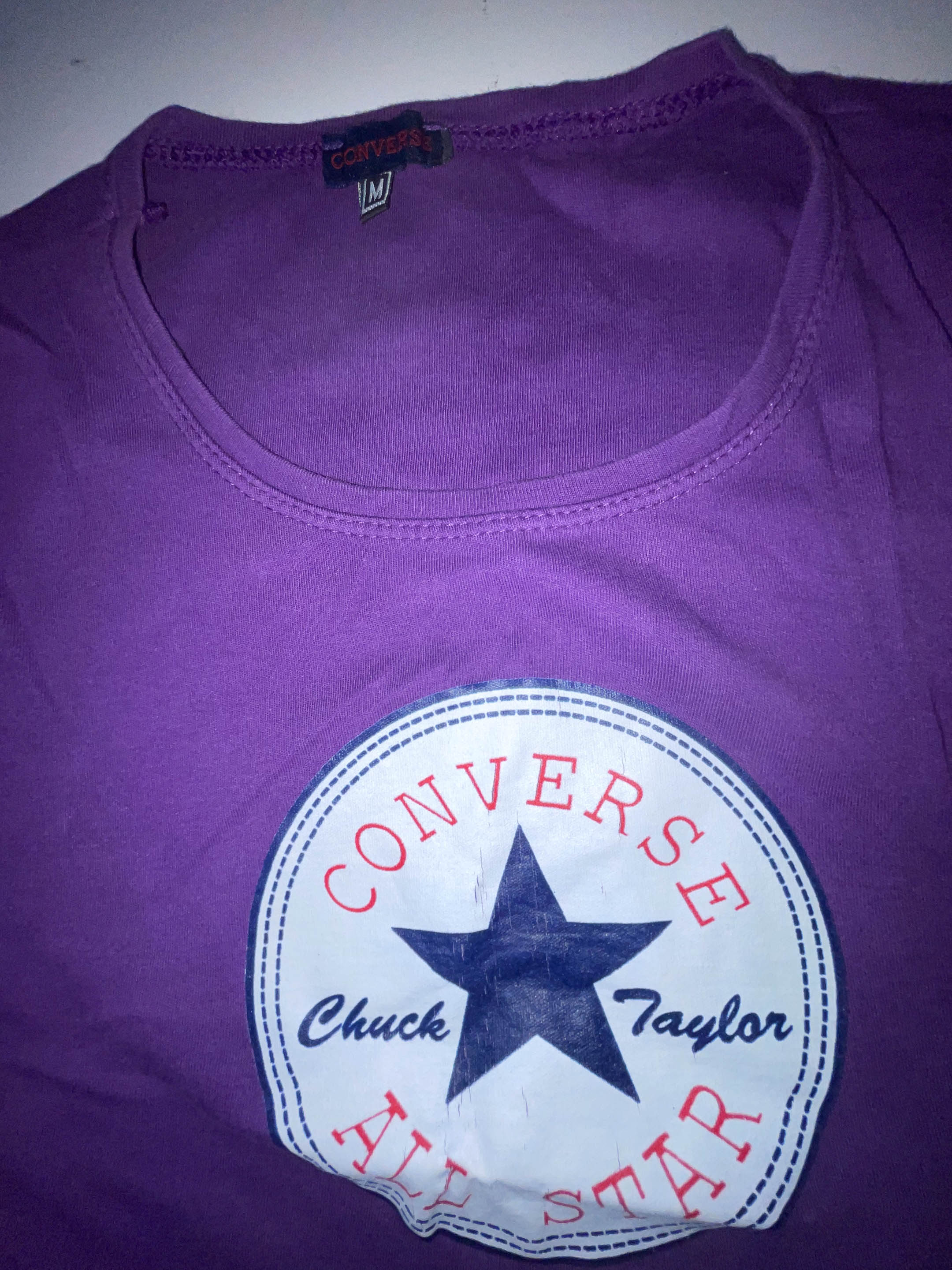 Vintage Purple Converse All Stars Graphics medium tees