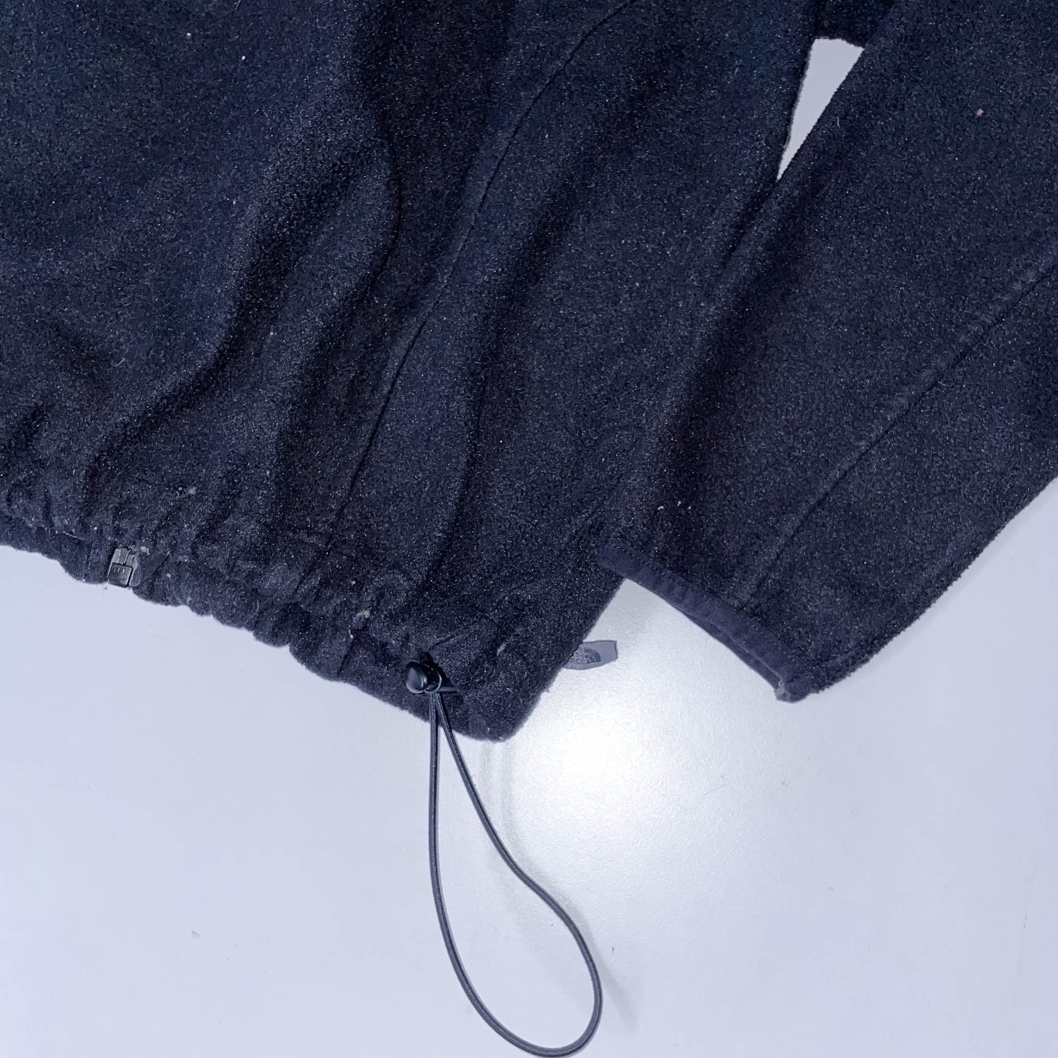 Vintage black the north face fleece full zip up jacket XS/S