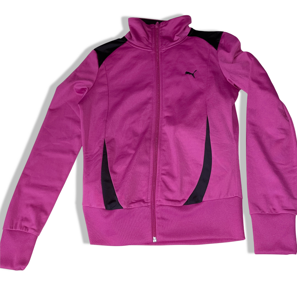 Vintage Purple Puma Lifestyle medium full zip sport sweatshirt jacket