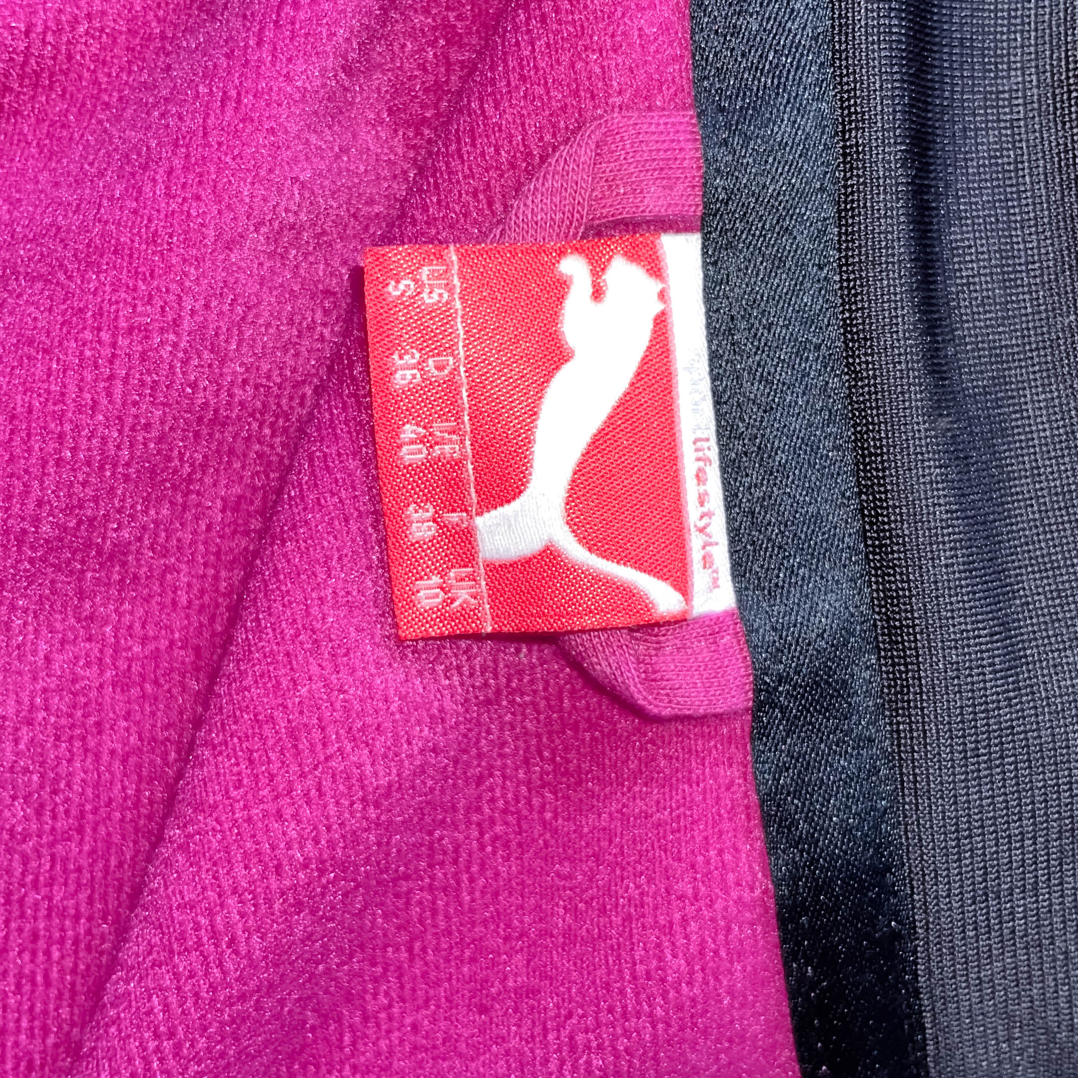 Vintage Purple Puma Lifestyle medium full zip sport sweatshirt jacket