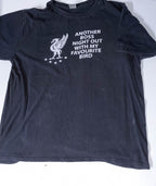 Vintage funny liverpool logo graphics classic heavy cotton black tees XL