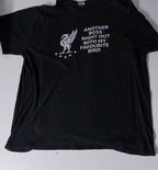 Vintage funny liverpool logo graphics classic heavy cotton black tees XL