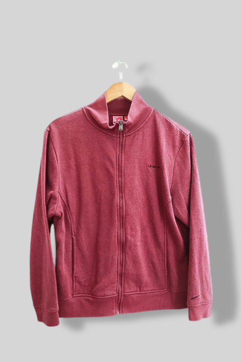 Vintage LA Gear purple full zip high neck solid purple jacket UK 14