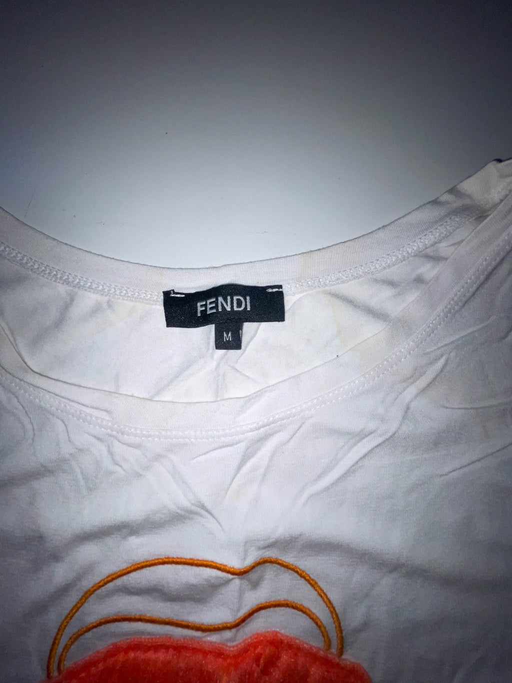 Vintage Fendi Girl white medium short sleeve tees