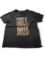 Vintage Black Guns & Roses Graphics womens tees uk 12