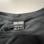 Vintage Black Guns & Roses Graphics womens tees uk 12