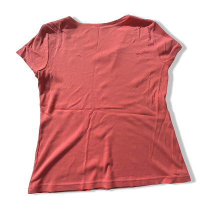 Vintage Orange womens tommy hilfiger v-neck large tees