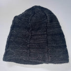 New casual winter grey bonnet beanie hat