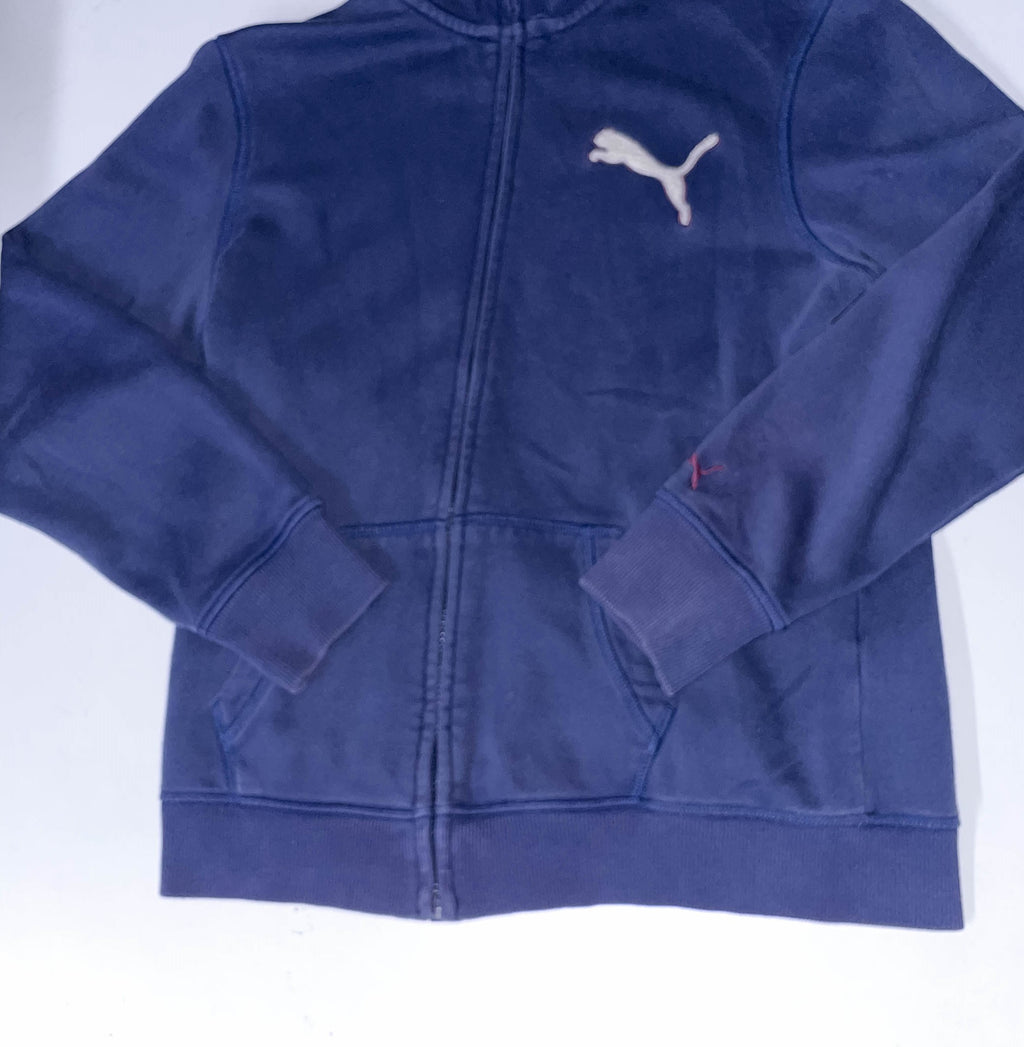 Vintage Puma Navy Full zip up medium sweatshirt jacket