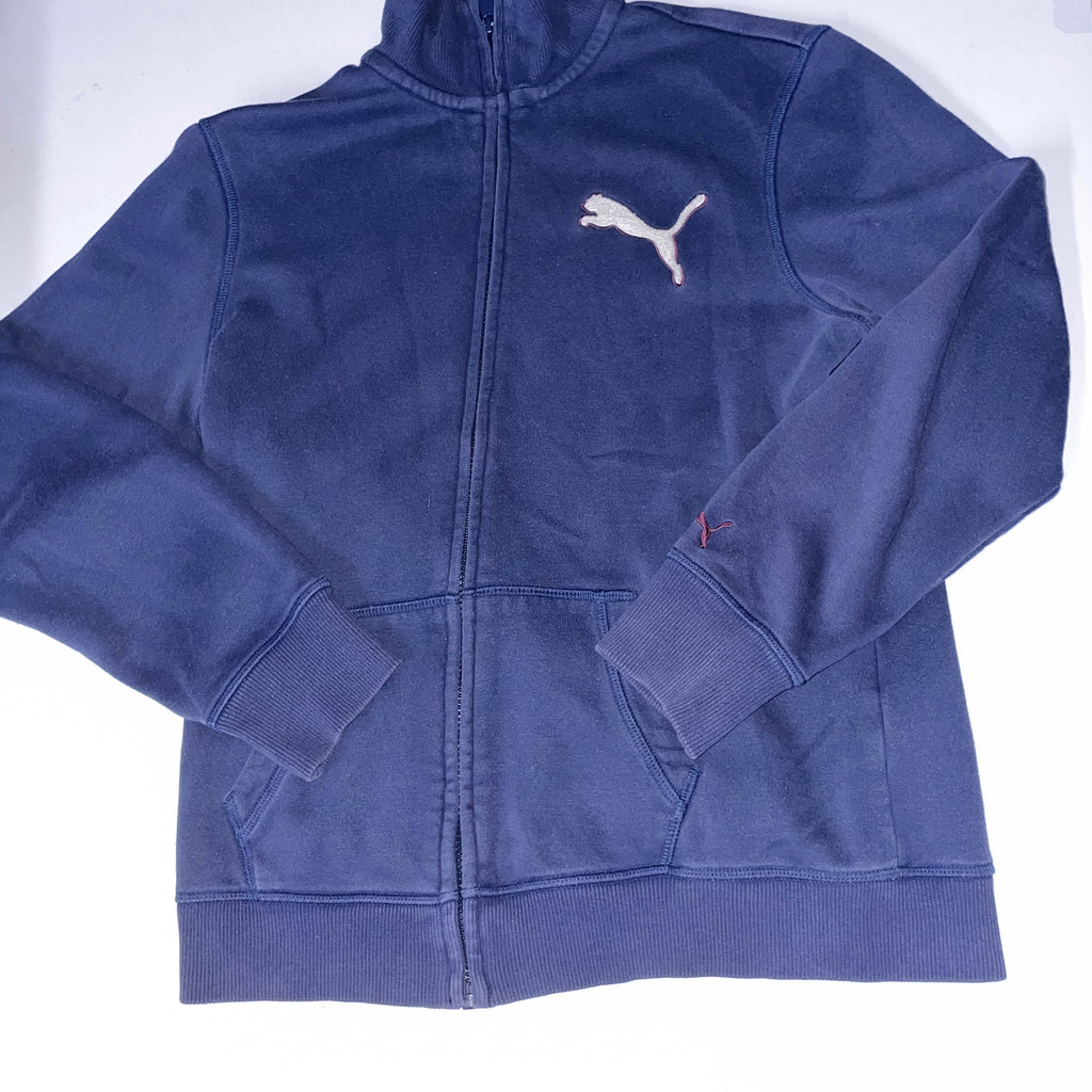 Vintage Puma Navy Full zip up medium sweatshirt jacket