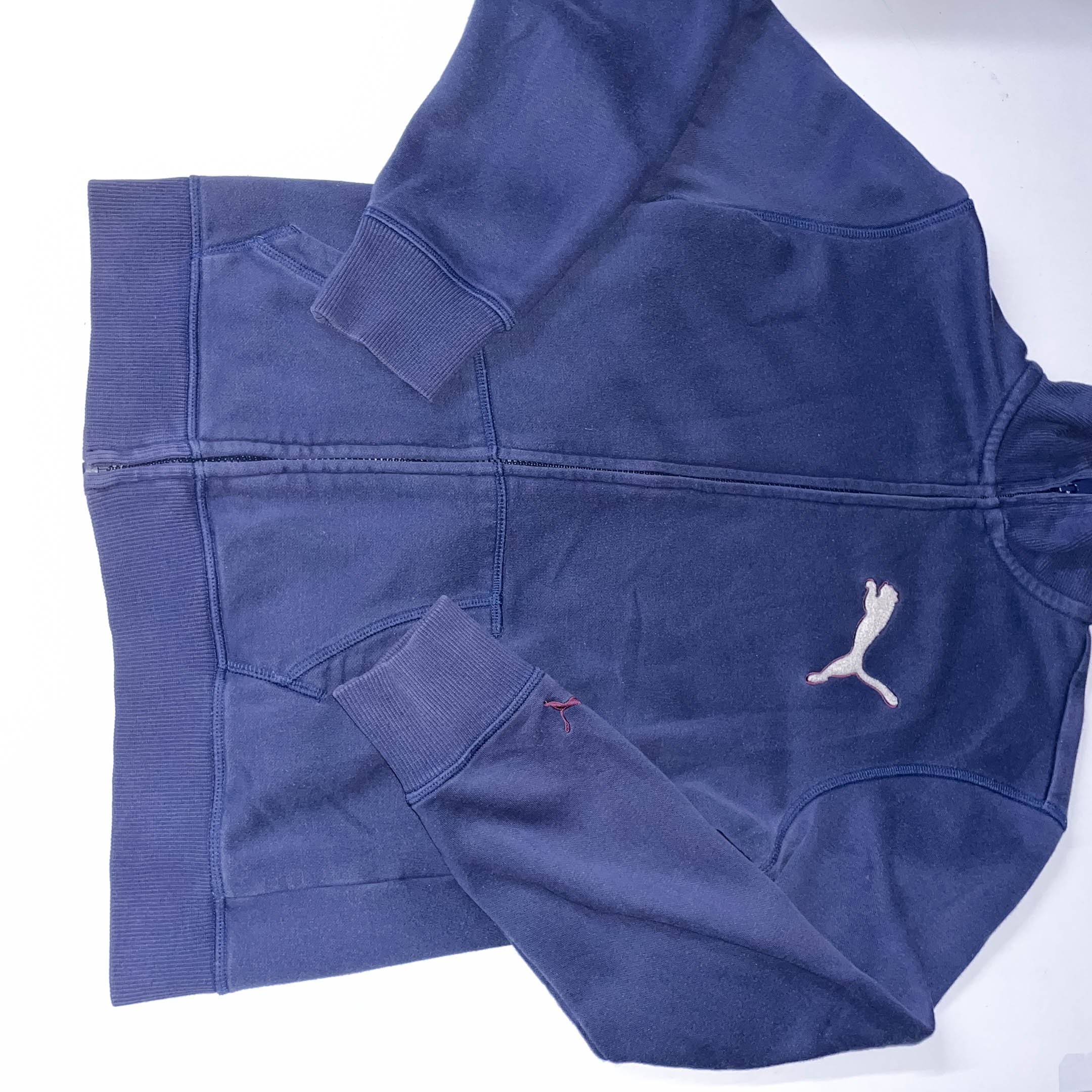Vintage Puma Navy Full zip up medium sweatshirt jacket