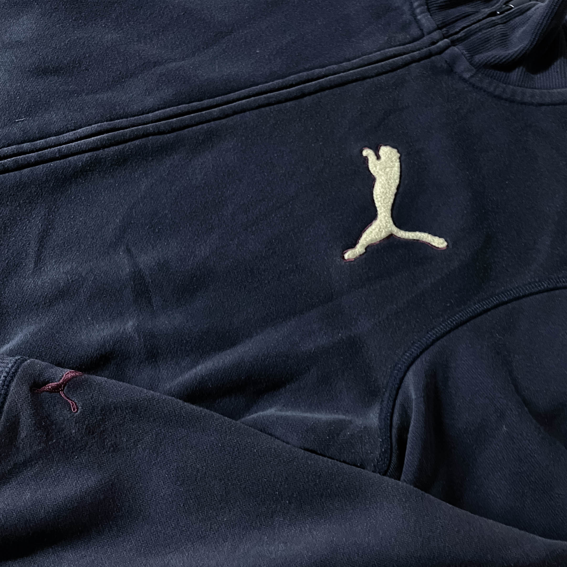 Vintage Puma Navy Full zip up medium sweatshirt jacket