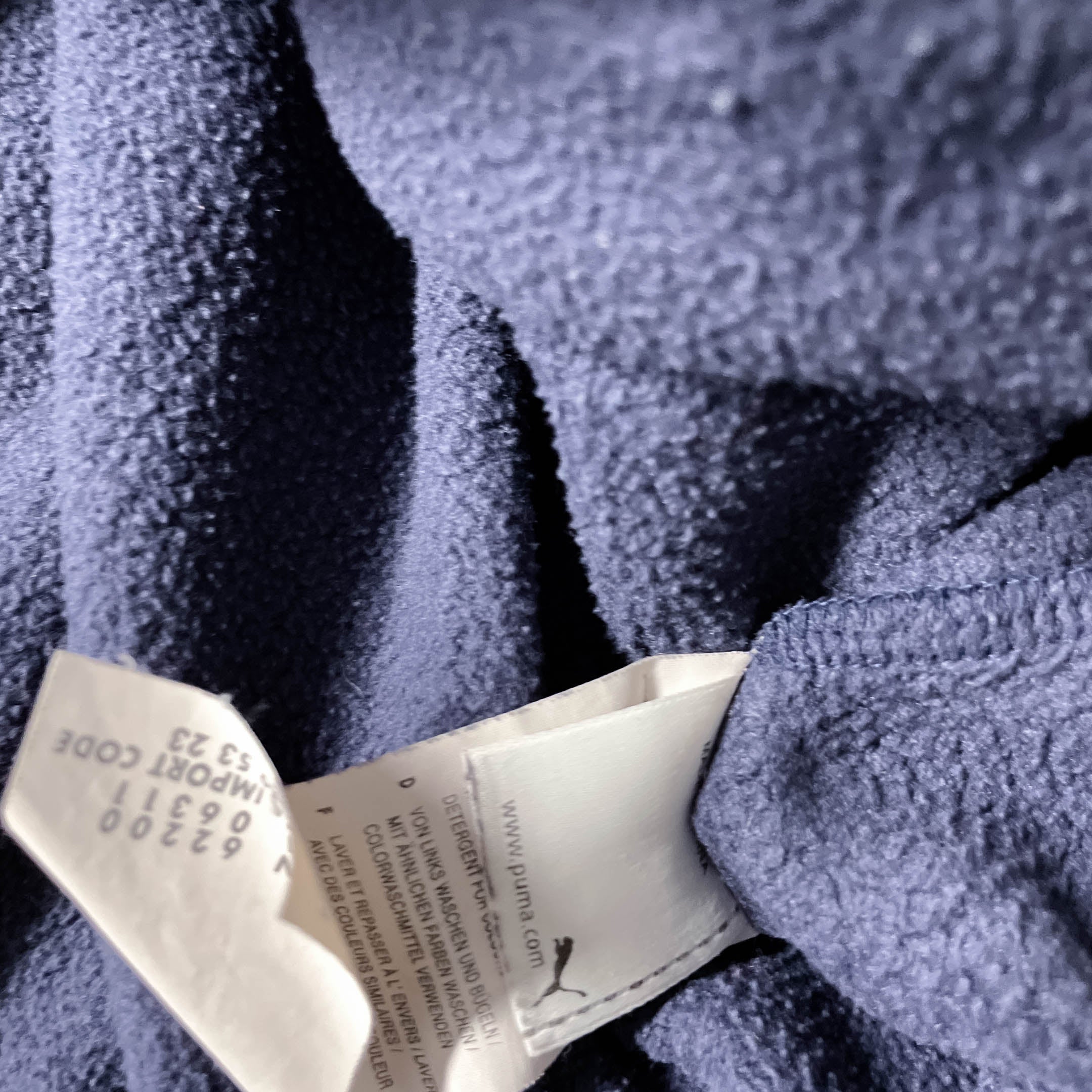 Vintage Puma Navy Full zip up medium sweatshirt jacket