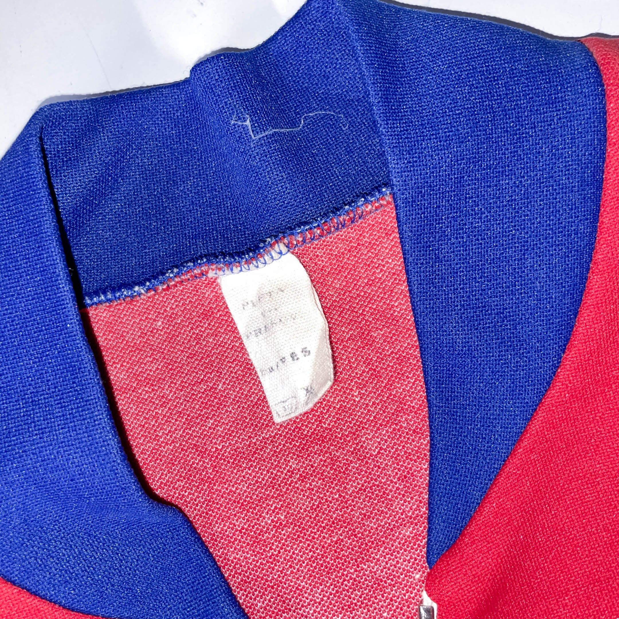 Vintage Red & blue colorblock retro 90's track jacket size M