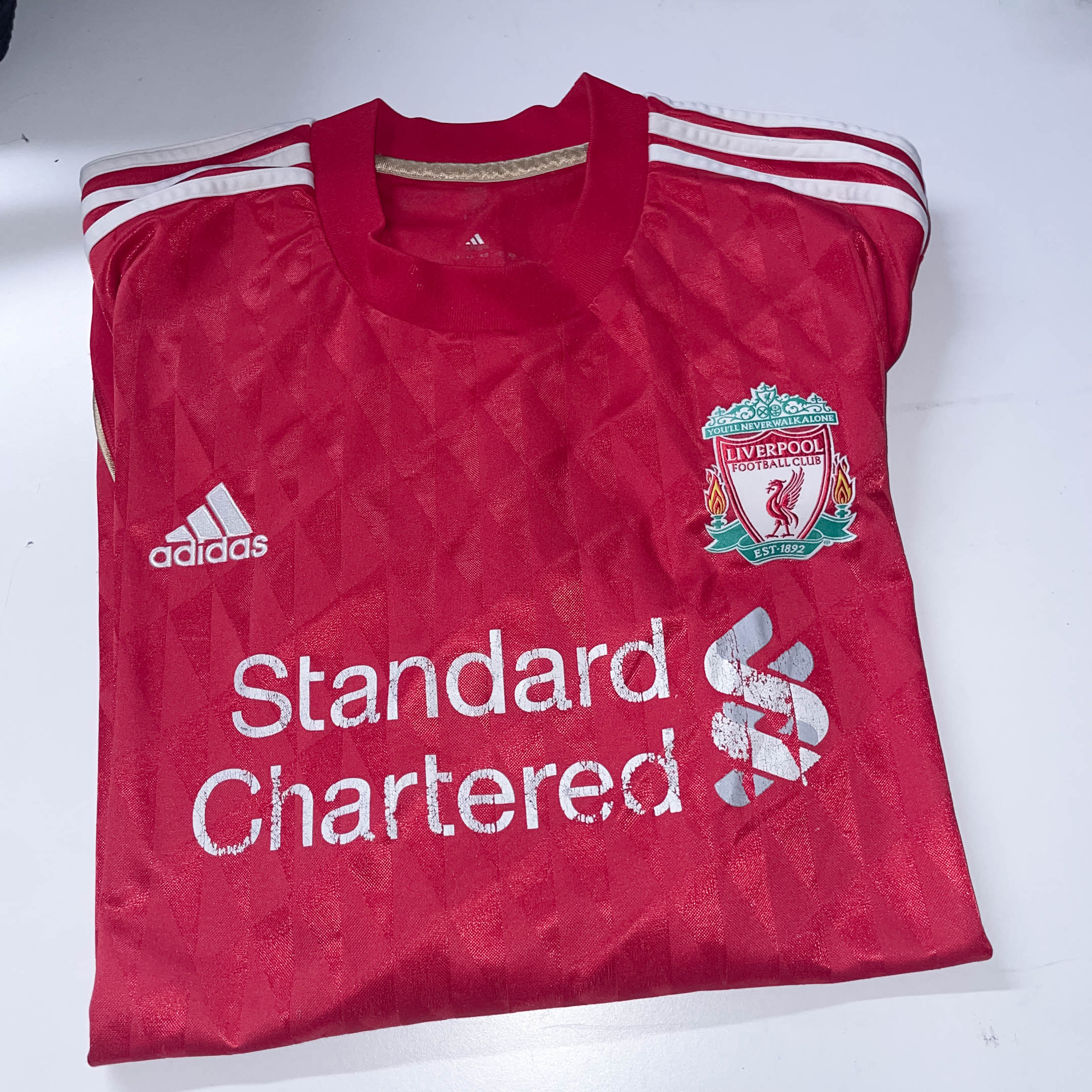 VINTAGE LIVERPOOL 2010 2011 HOME FOOTBALL SHIRT SOCCER RED JERSEY ADIDAS