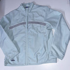 Vintage womens Adidas windbreaker mint green large track top
