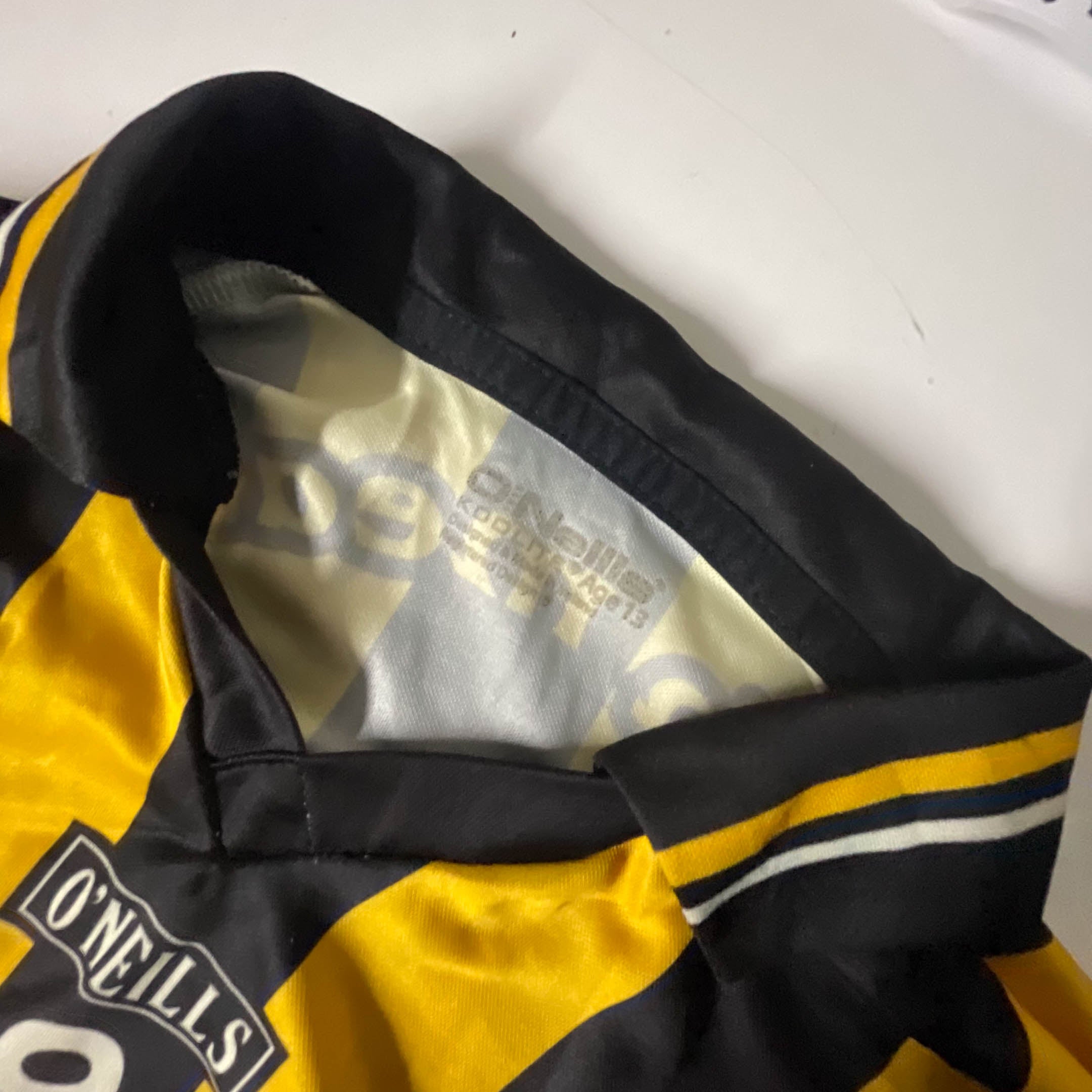 Vintage Oneills Naomh carnog yellow and black jersey size S/M