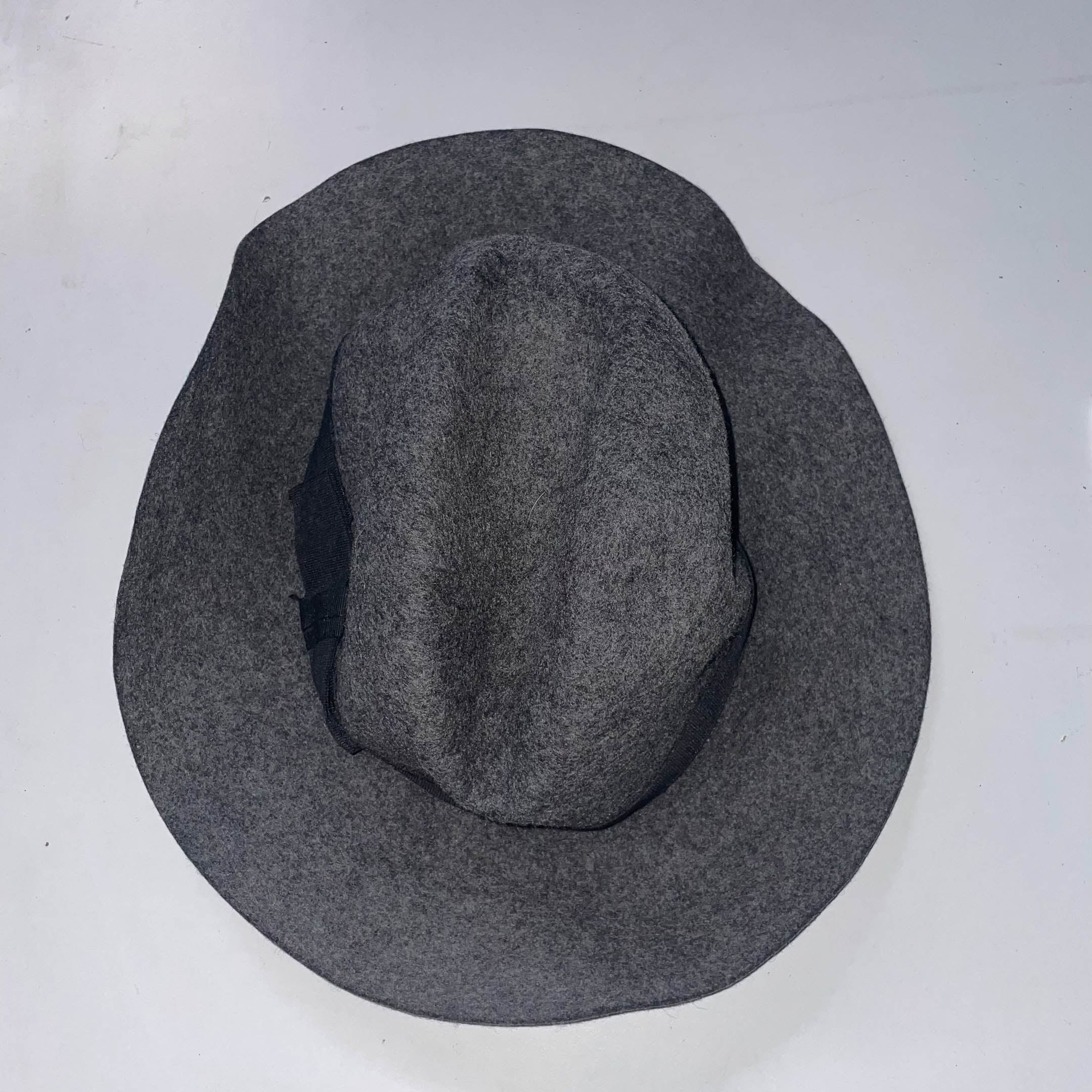 Vintage Christy London wool grey fedora hat