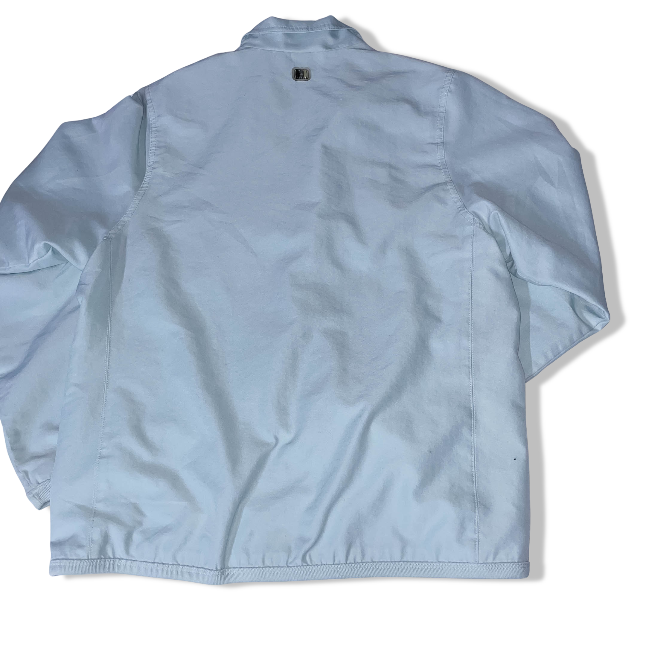 Vintage womens Adidas windbreaker mint green large track top