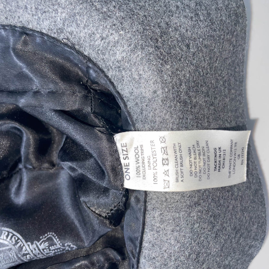 Vintage Christy London wool grey fedora hat