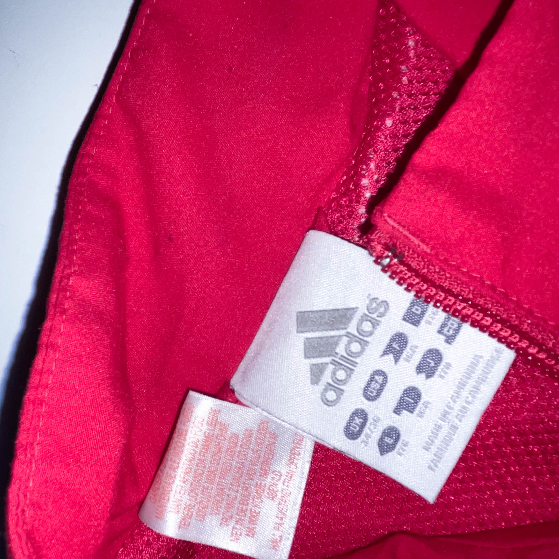 Vintage Adidas womens red full zip up sport track top size M