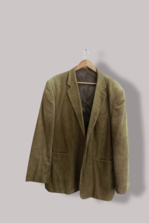 Vintage Cedarwood State mens cream corduroy regular fit blazers L