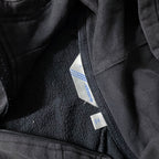 Vintage black Adidas trefoil full zip up small hoodie