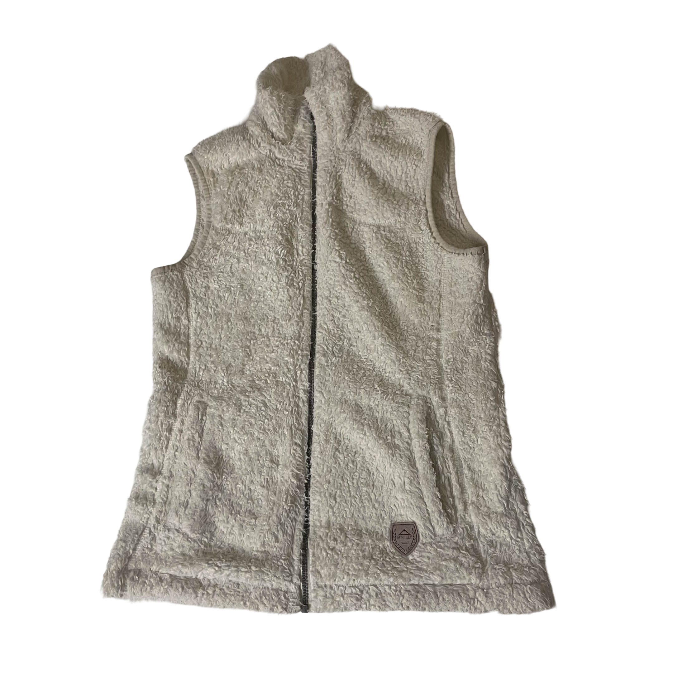 Vintage Mckinley Icebreaker fleece white sleeveless full zip jacket in XS|3717
