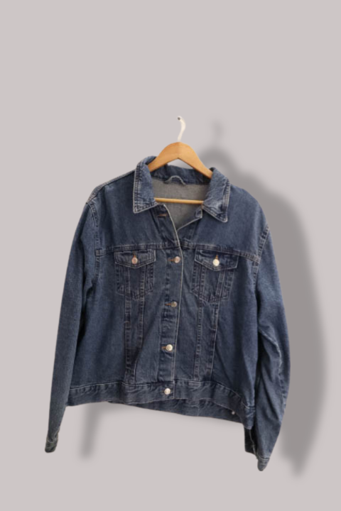 Vintage Denim blue womens jacket XL