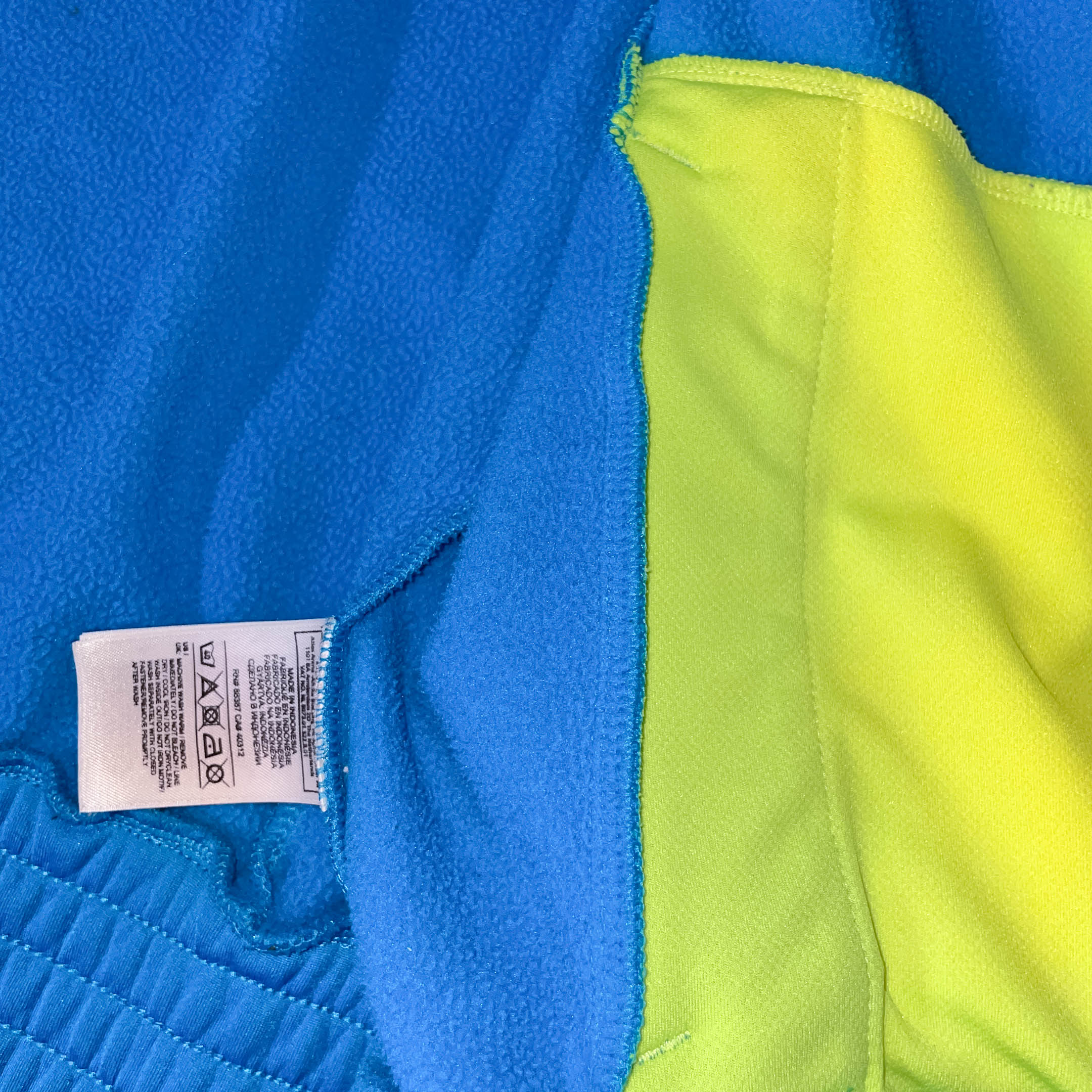 Vintage Blue Adidas predator fleece lining medium full zip up track top hoodie