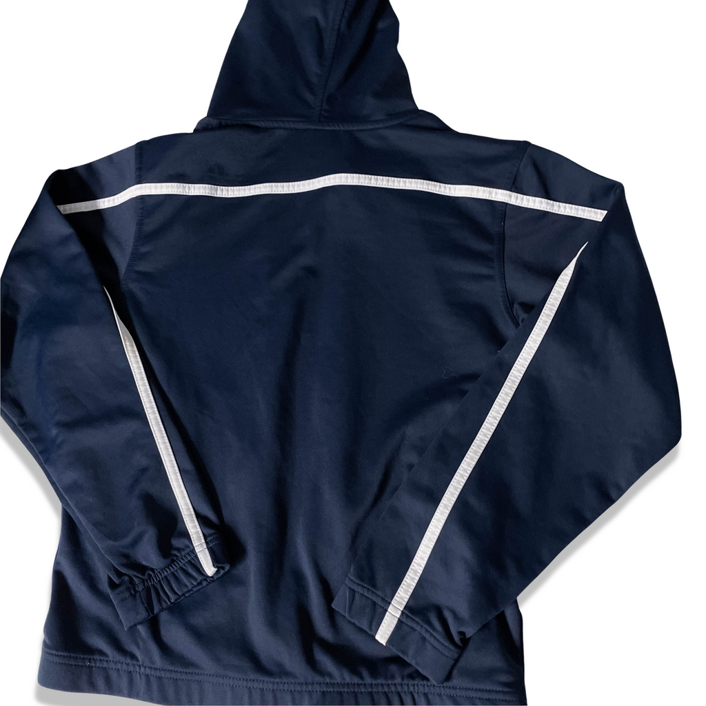 Vintage Reebok Men's Navy Blue Medium hoodie Jacket
